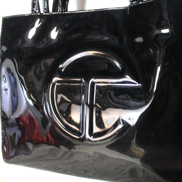 Telfar Medium Shopping Bag - Black Patent - Picture 2 of 7